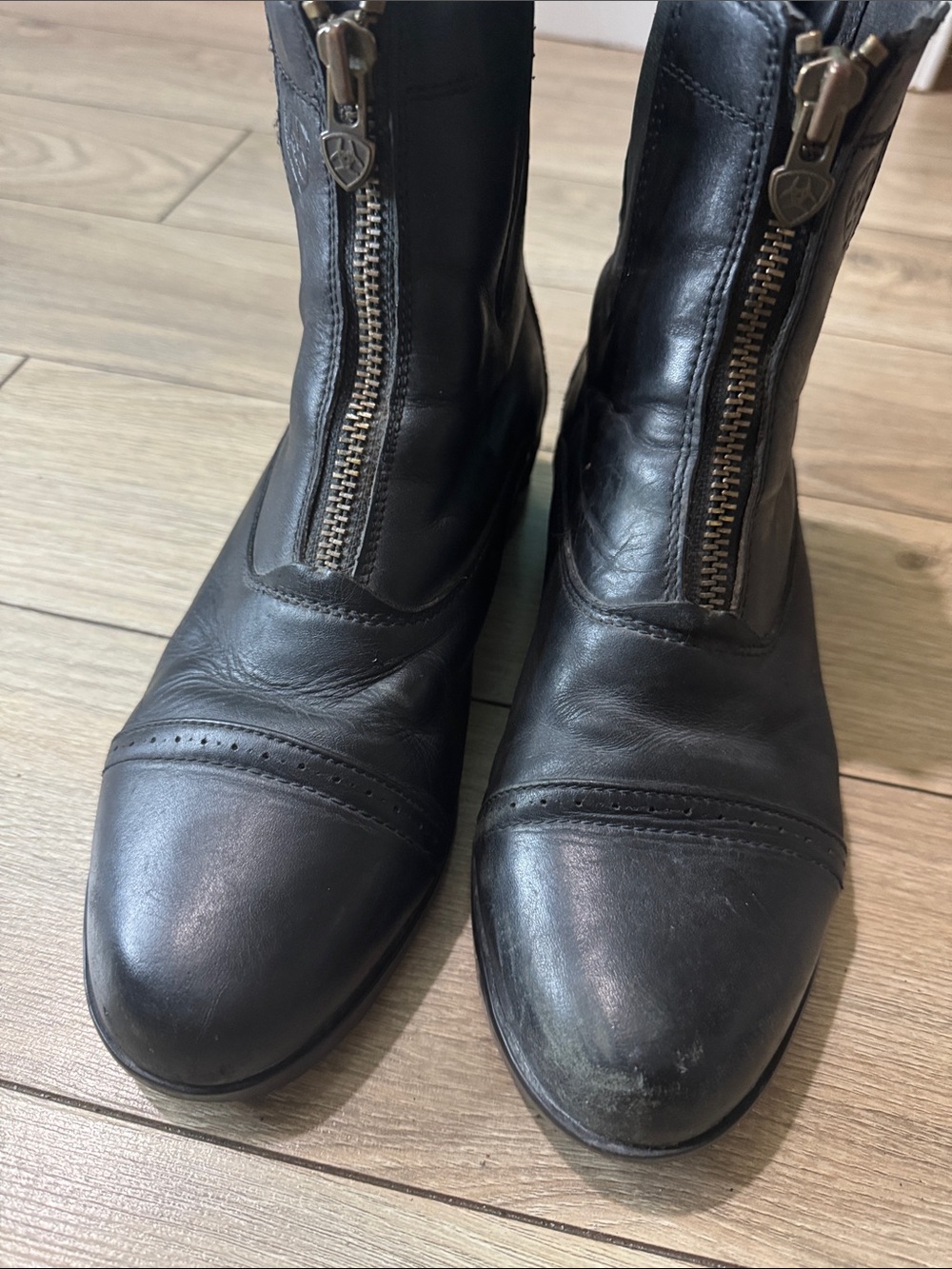 Ariat front-zip English riding paddock boots - Picture 2 of 7